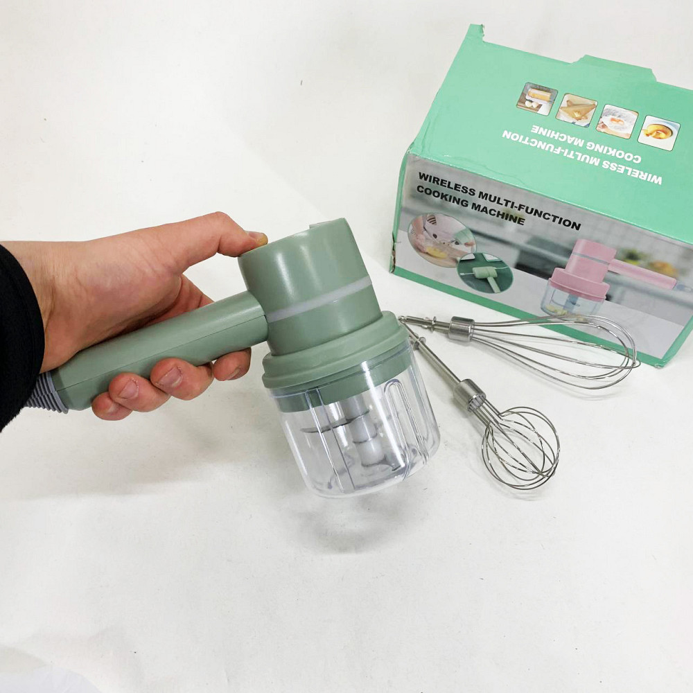 Ручной беспроводной миксер-измельчитель 2 в 1. Цвет: зеленый OH-95 Львов - изображение 6