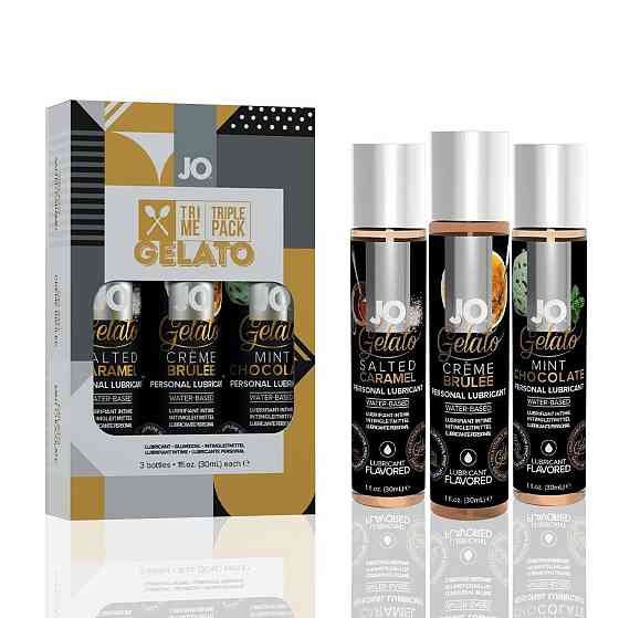 Набор JO Tri-Me Triple Pack — Gelato (3×30 мл) три разных вкуса серии Джелато Sex Aura Киев