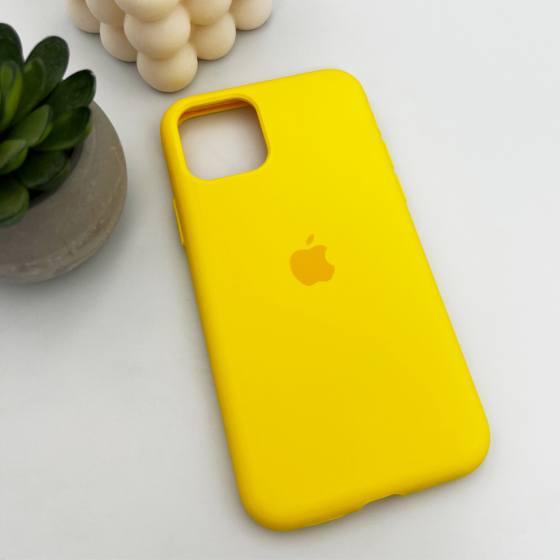 Чохол для смартфона Silicone Full Case AA Open Cam for Apple iPhone 11 Pro Max кругл 56,Sunny Yellow Киев