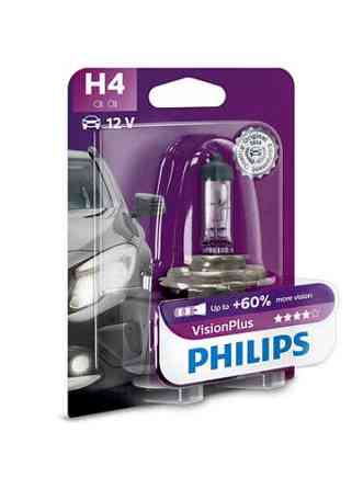 Галогенова лампа PHILIPS 12342VPB1 H4 60/55W 12 V P43t VisionPlus Харків