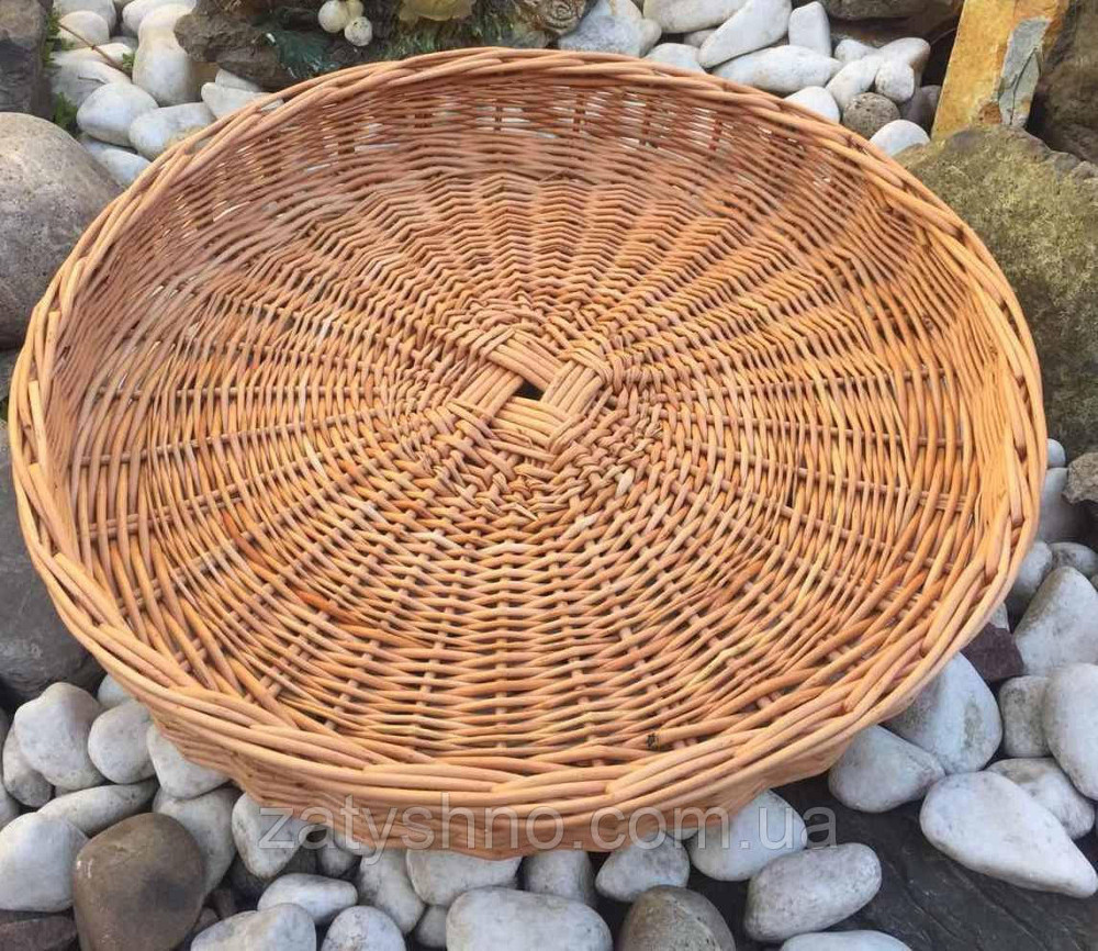 Кругла плетена таця Київ - фото 7