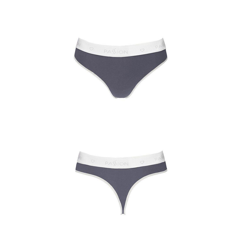 Спортивні трусики-стрінги Passion PS007 PANTIES M, dark grey Sex Aura Київ - фото 4