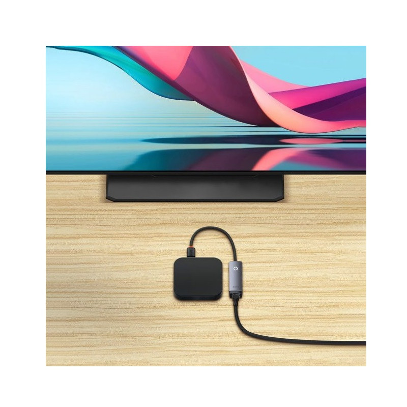 USB-Хаб Baseus Lite Series Ethernet Adapter USB-A to RJ45 LAN Port (100Mbps) Black Киев - изображение 7