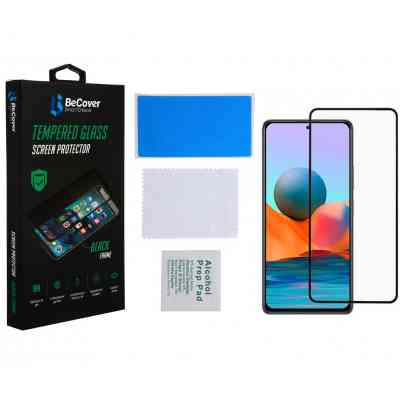 Стекло защитное BeCover Xiaomi Poco M4 Pro 5G Black (707041) Винница