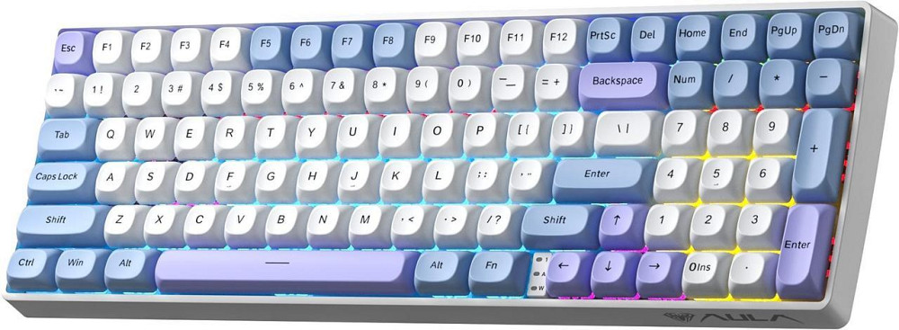 Клавіатура бездротова Aula S100pro Red Switch White/Blue (6948391205762) ( 13752 ) Харків - фото 2