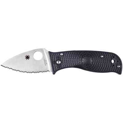 Ніж Spyderco Lil Temperance 3 Lightweight Serrated Black (C69SBK3) Вінниця