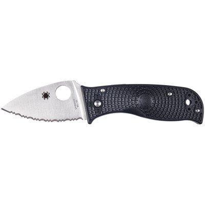 Нож Spyderco Lil Temperance 3 Lightweight Serrated Black (C69SBK3) Винница - изображение 1