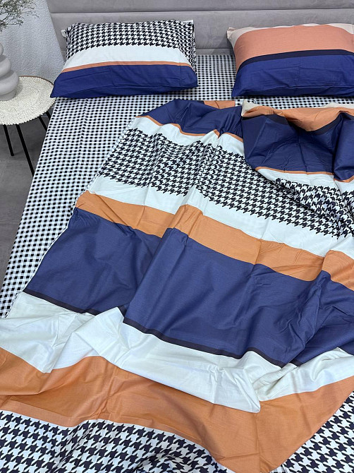 Ecotton Комплект постільної білизни Ecotton двоспальний 180х215 см синій (21215АВ) Коломыя - изображение 3