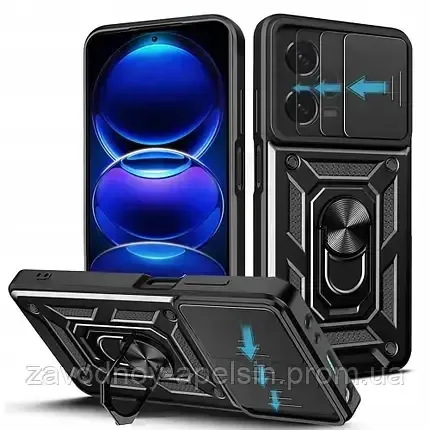 Xiaomi Redmi Note 12Pro Poco X5 Pro Чохол протиударний Шторка (синій) Одеса