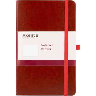 Книга записна Axent Partner Lux, 125х195 мм 96 аркушів у клітинку Бордова (8202-05-A) Вінниця
