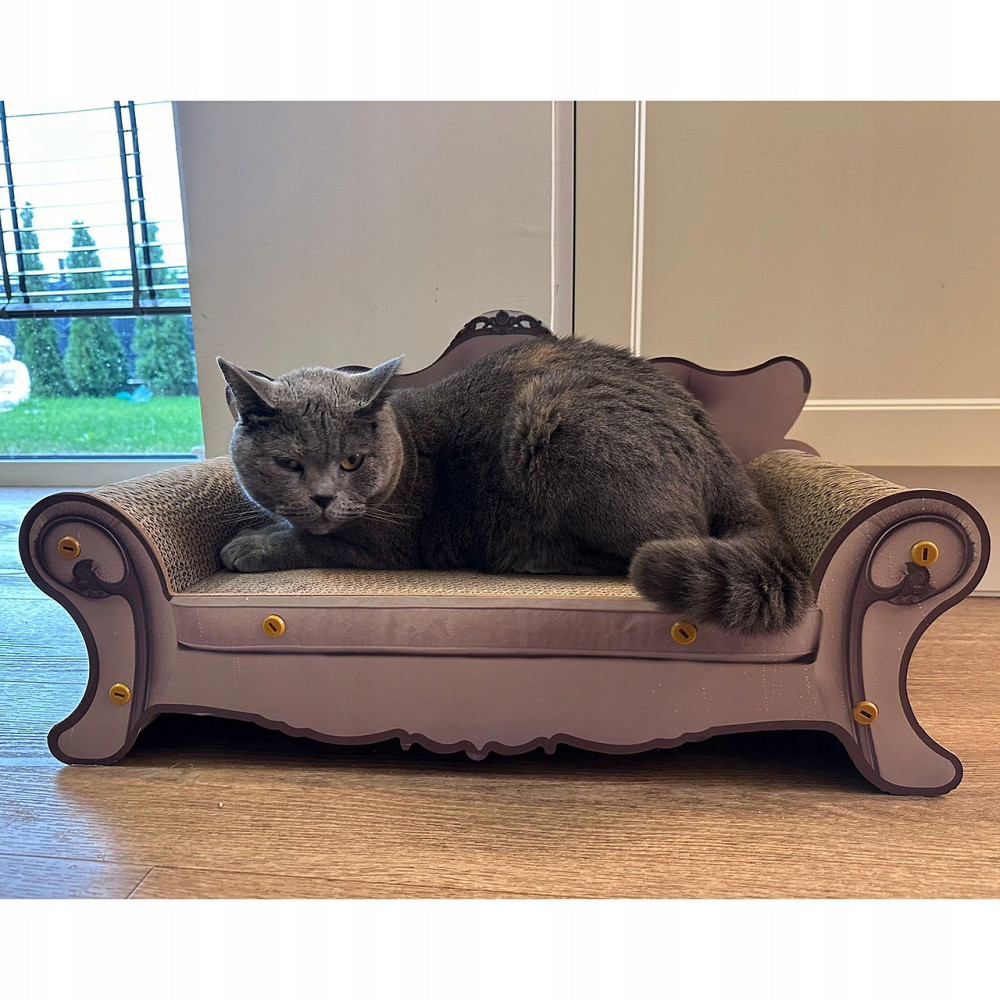 Когтеточка в виде дивана картонная 60 см для кошек Purlov (24285) Нововолынск - изображение 10