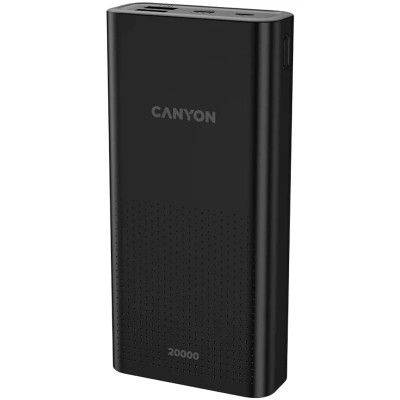 Батарея універсальна Canyon 20000mAh, Input 5V/2A, Output 5V/2.1A(Max), Black (CNE-CPB2001B) Вінниця - фото 4