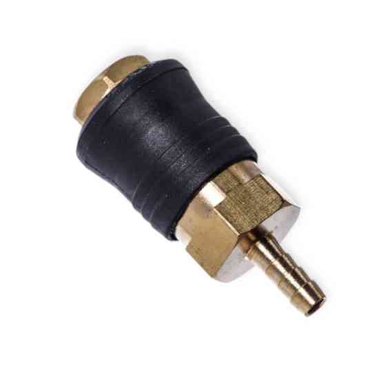 Быстросьёмное соединение с клапаном под шланг d- 8 мм, латунь 