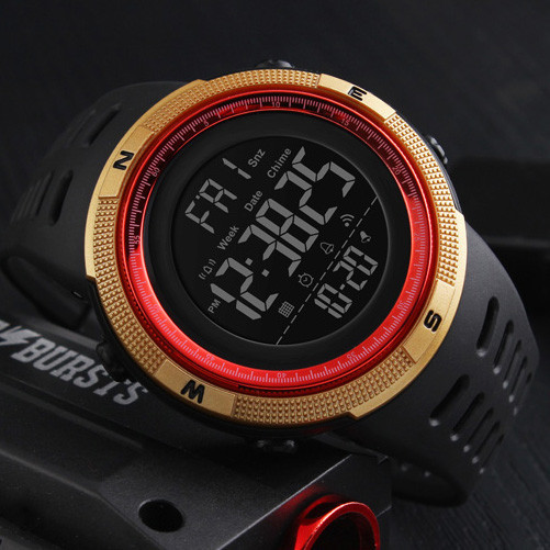 Skmei 1251GDRD Black-Gold-Red SALE SBR Киев - изображение 4