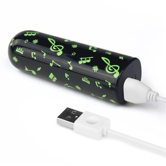 Вібропуля - Rechargeable Glow-in-the-dark Music Massager Sex Aura Київ - фото 4