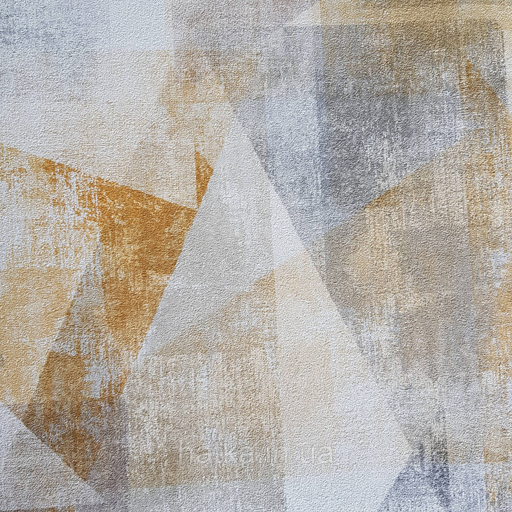 Шпалери вінілові на флізелін Rasch Linares 0.53х10 геометрія абстракція розмиті фігури жовті сірі 617948 Київ - фото 2