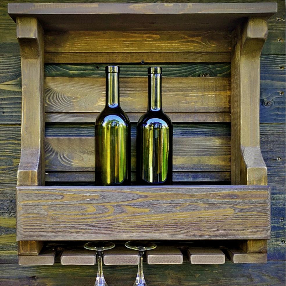 Настінна винна полиця "Кітамі" мускат Миколаїв - фото 1