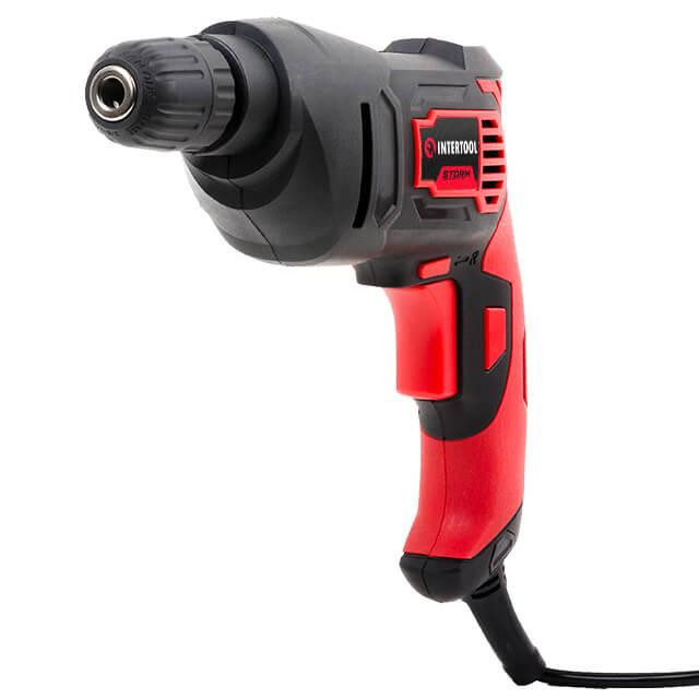 Дриль електричний, 0,5 кВт, 0-2400 об/хв, 0,8-10 мм, швидкозатискний патрон, реверс INTERTOOL WT-0115 Киев - изображение 2