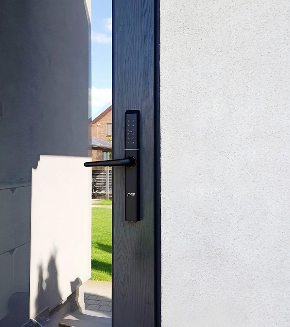 PES Ford чорний розумний замок з вузьким корпусом Київ - фото 3