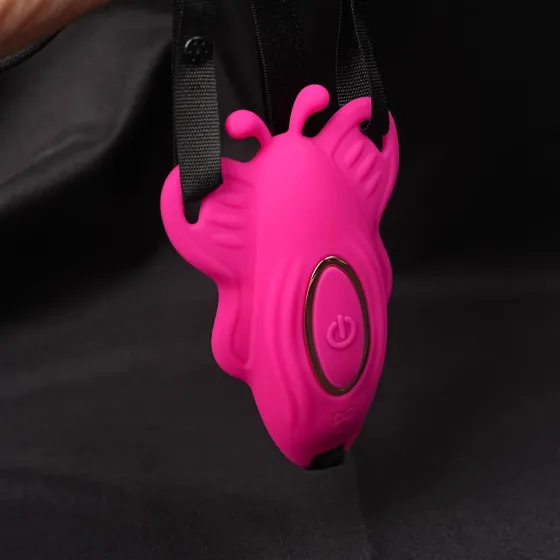 Силіконовий Smart вібратор-трусики LoveSpouse Panties безшумний з ремінцями 9 режимів Фіолетовий Вінниця