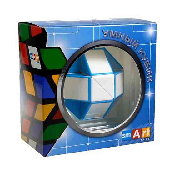 Змійка Рубіка Smart Cube біло-блакитна SCT401 у коробці Вінниця
