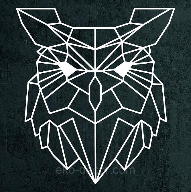 Настенный декор Панно «Сова» Декор на стену 90*81 см, Белый Киев - изображение 8