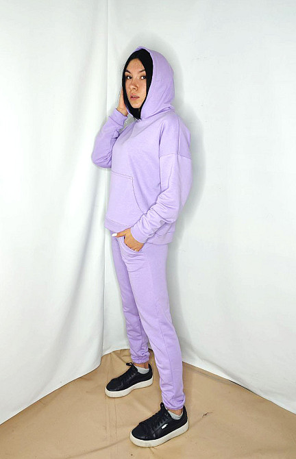 Костюм підлітковий спортивний тринитка петля Бузковий 164-170 Харків - фото 5