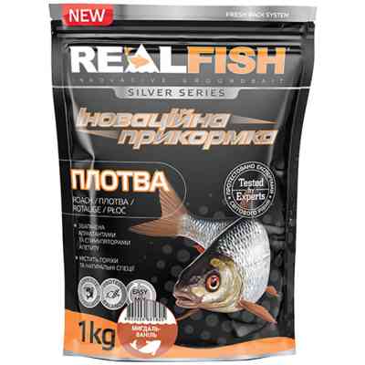Прикормка Real Fish Silver Series Плотва Мигдаль-ваніль 1kg (809.00.34) Винница