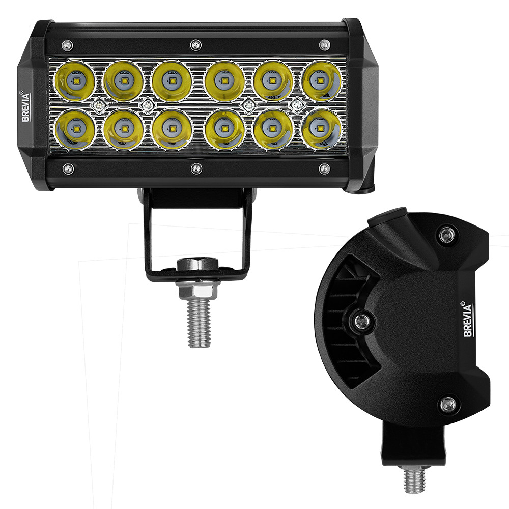 Фара светодиодная Brevia Cree Spot 10-30V, 36W (12x3W), 3000Lm, 1шт Львов - изображение 2
