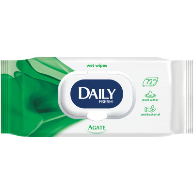 Влажные салфетки Daily Fresh универсальные с клапаном 72 шт. (4823071642315) Винница - изображение 1