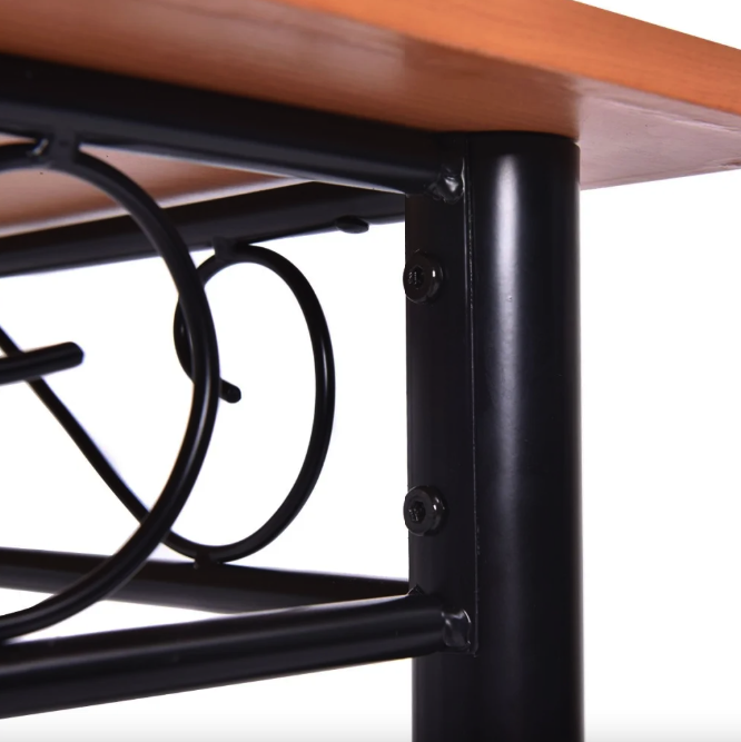 Комплект меблів Costway Sofi стіл і 4 м'яких стільці бежевий Київ - фото 10