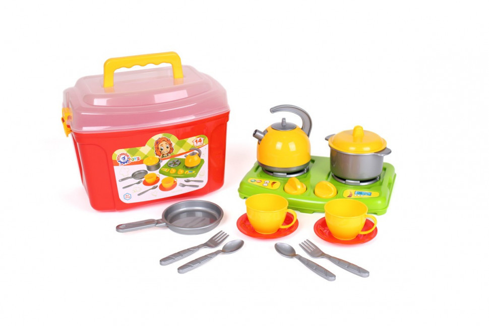 Ігровий набір посуду у валізці 5934TXK, 14 елементів Вінниця - фото 1