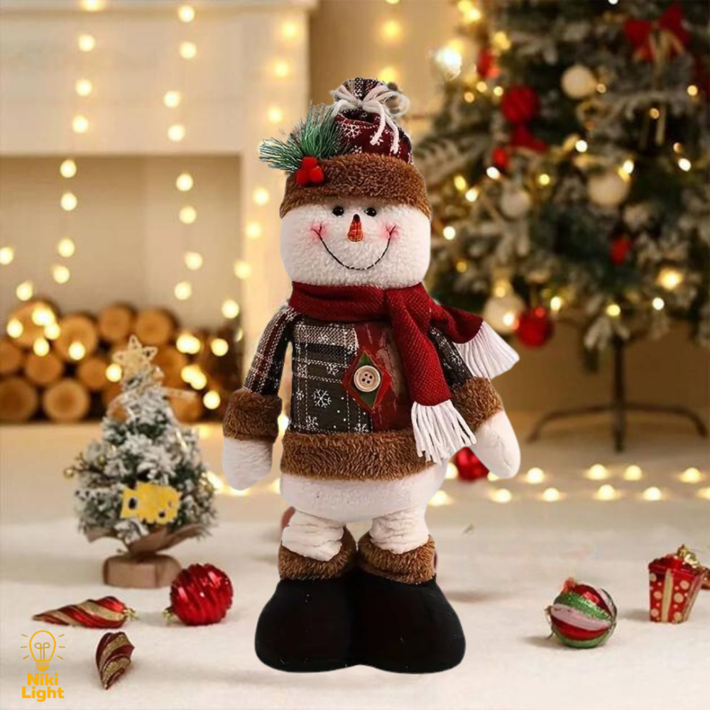 Новорічна Фігурка під Ялинку Сніговик 50см новорічна мяка іграшка сніговик під ялинку Київ - фото 1