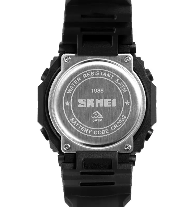 Чоловічий спортивний годинник Skmei 1988 (Чорний з синім) Вінниця - фото 7