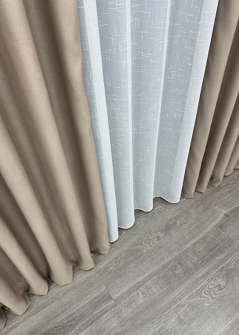 Премиальная ткань рогожка для штор 