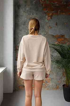 Костюм спортивний жіночий з шортами Бежевий XS-S Харків