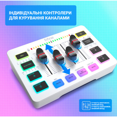 Микшерный пульт Fifine SC3W Винница - изображение 8