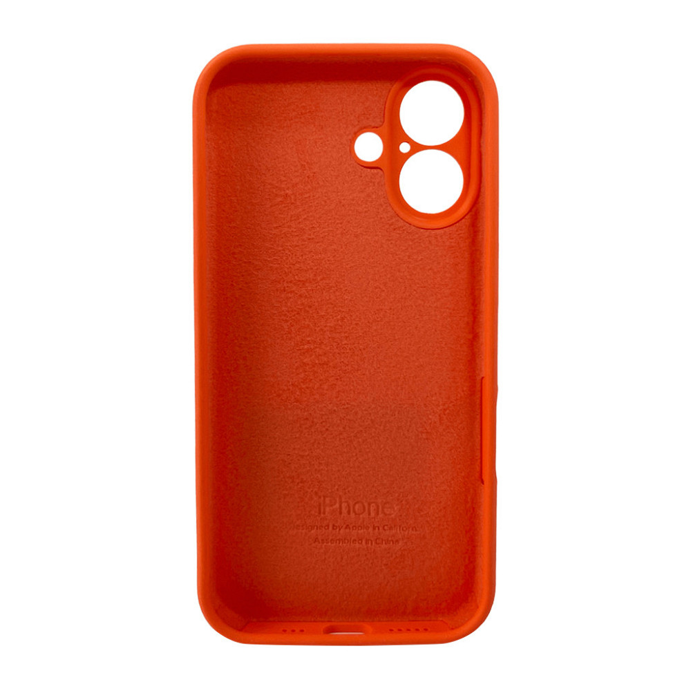 Чохол для смартфона Silicone Full Case AA Camera Protect for Apple iPhone 16 52,Orange Київ - фото 3
