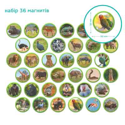 Обучающий набор DoDo Магнитный набор Монтессори Животные на континентах: Африка (200284) Винница