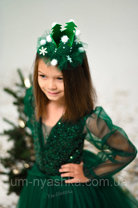 Зелене пишне плаття з рукавами Кривий Ріг - фото 6