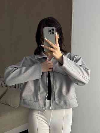 Женский повседневный оверсайз бомбер на молнии турецкий кашемир Меланж Одесса