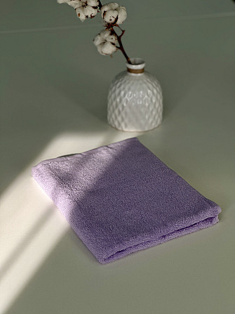 Полотенце махровое Ideal Textile 50х90 см однотонное 400 г/м2 (56860342) Ліловий Черновцы - изображение 2