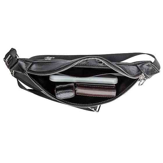 Поясная сумка Черная (GRANDE PELLE) Киев