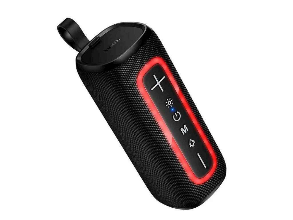 Портативна колонка HC36 5Wx2/RGB/BT5.4/USB/AUX/microSD/FM/1200mAh 188х78х78см чорна ТМ HOCO Київ - фото 1