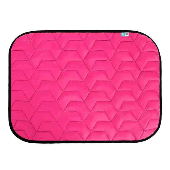 Подстилка для собак AV размер S 55*40 см розово-черная Киев