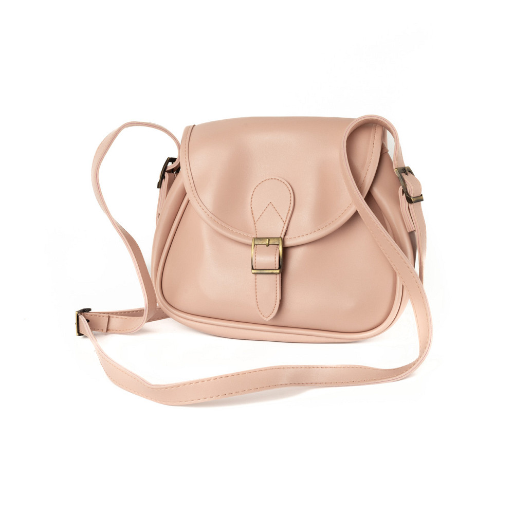 Сумка женская через плечо из качественной искусственной кожи, стильная сумочка, Пудровый Каменец-Подольский - изображение 1