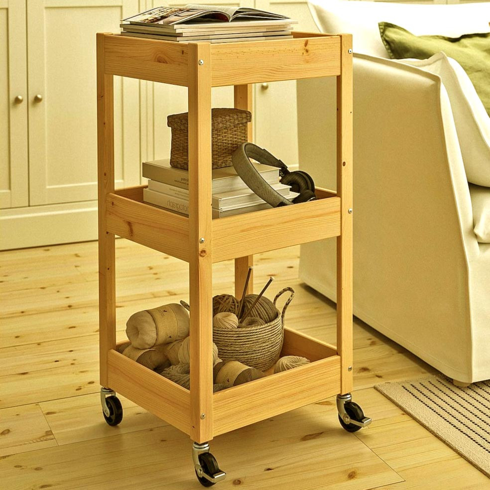 Етажерка для ванної на коліщатах "Фолаунд" каррі Миколаїв - фото 1