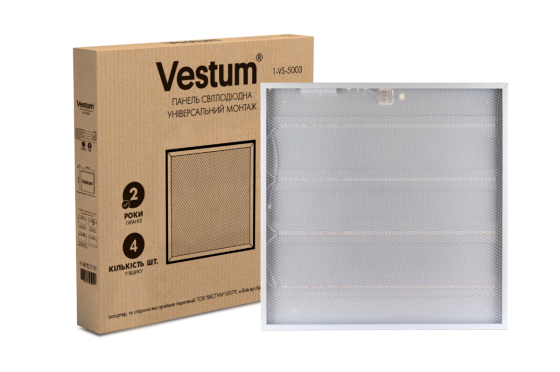 Панель світлодіодна Vestum PRISMA 36W 6500K 220V 600x600 1-VS-5003 Київ