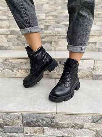 Жіночі черевики ARLEN чорні натуральна шкіра висота 13 см розмір 38 (4184) Коломия