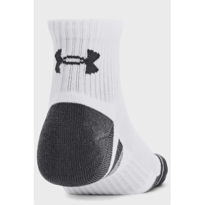 Носки Under Armour 1379528-100 Performance Cotton 3 пари Qtr білий LG (196883995226) Винница - изображение 4